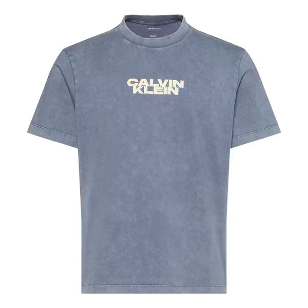 Calvin Klein T-shirts Bleu - T-SHIRT MOTIFS DLAVS - S - Ref 45 €